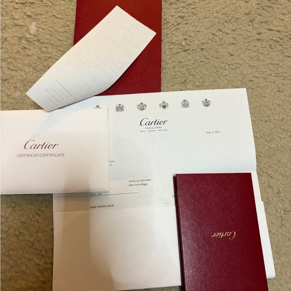 Cartier White Gold Just Un Clou small ring . Size 55 - Picture 6 of 9